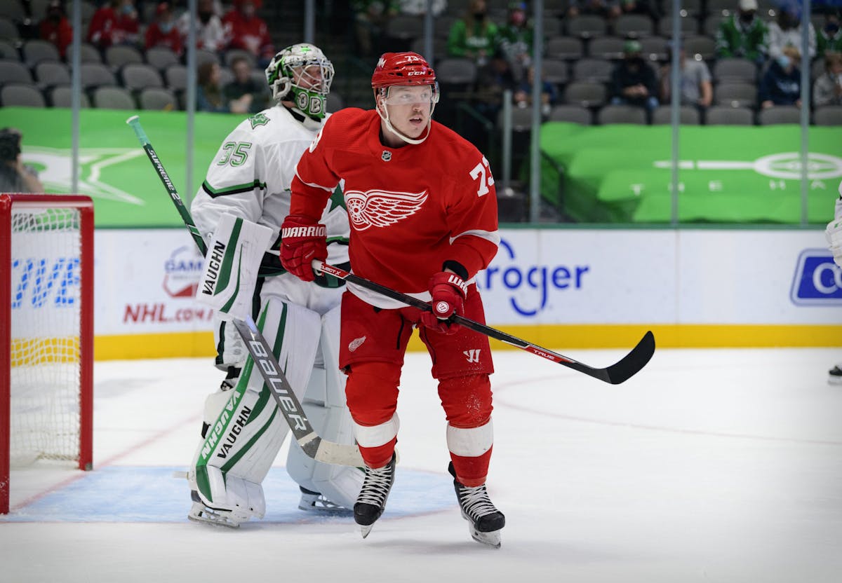 Red Wings place Adam Erne on waivers amid roster crunch