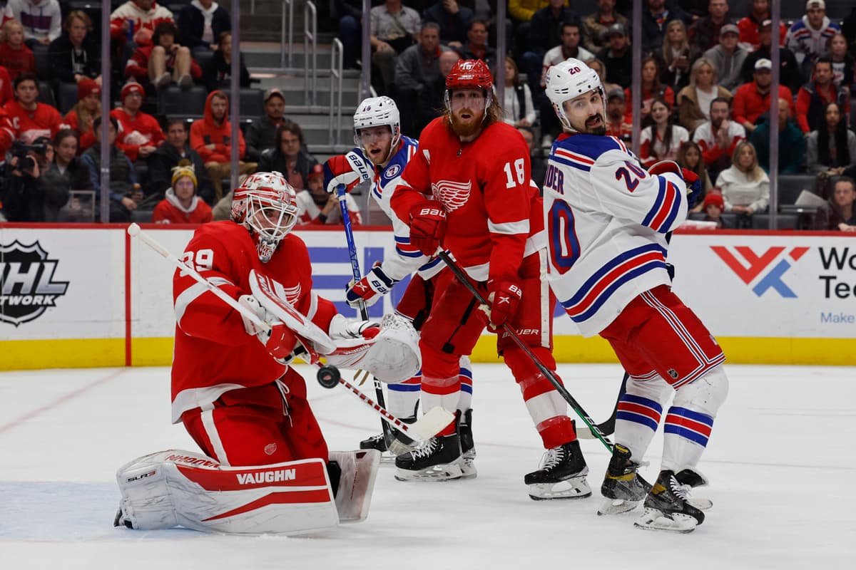 Red Wings squander late lead, lose 5–4 to Rangers in overtime - WingsNation